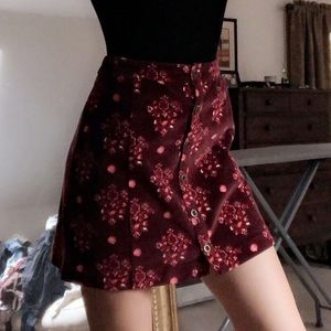 Hollister floral mini skirt